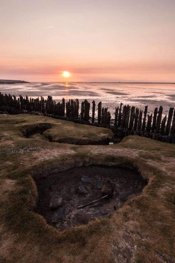 Vissershuisje aan de waddenzee Paesens Buitenkant foto