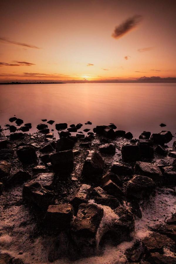 Vissershuisje aan de waddenzee Paesens Buitenkant foto